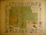 Карта Австралия и Полинезия.