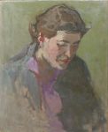 Кошевой П. Женский портрет в фиолетовой блузе