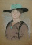 Магидсон А. Портрет женщины в шляпе. 