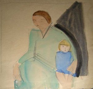 Ваулина О.П. Мать и ребенок (вар.2).  - Антиквар на диване. Интернет-магазин антиквариата.